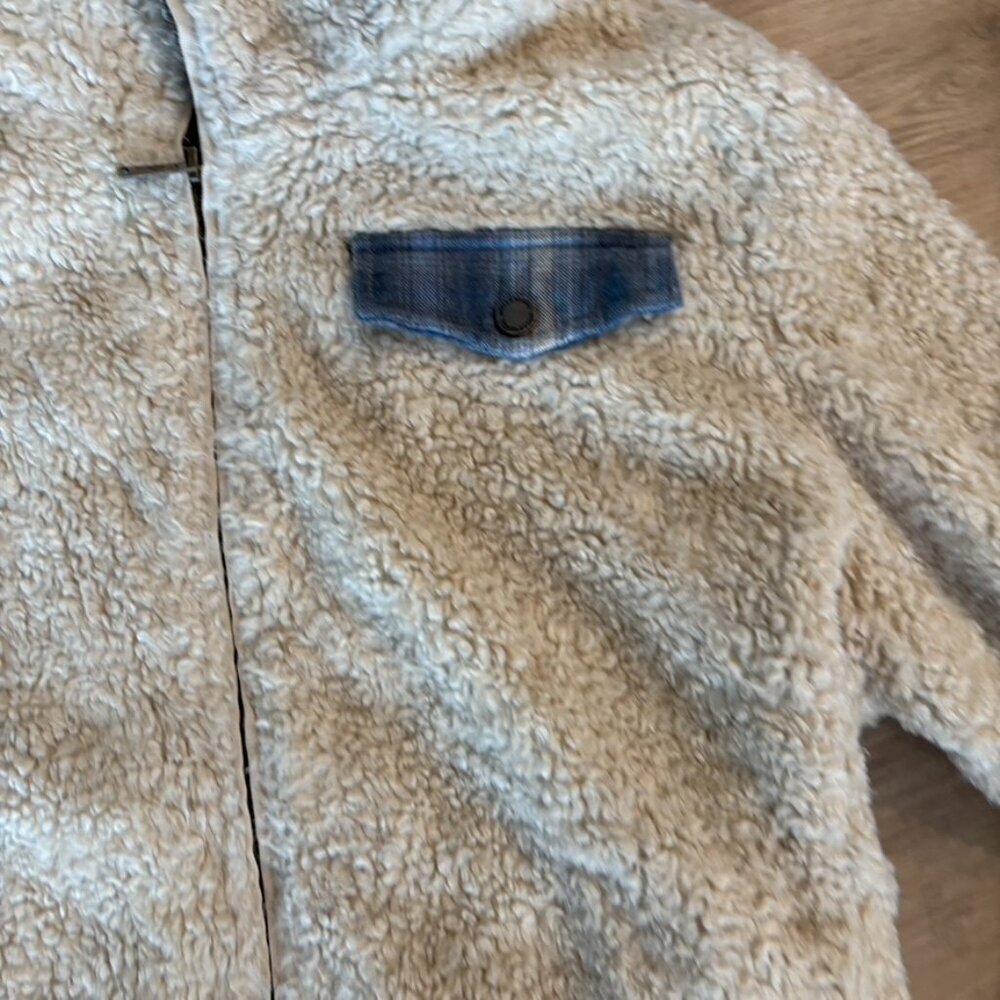 ** Pendleton Teddy Bear Jacket Beige Lined Full Z… - image 6